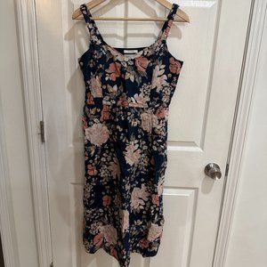 Cynthia Rowley 100% Linen Floral Dress